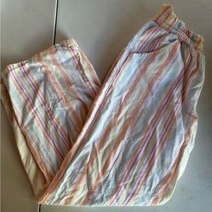 Girls Wonder nation girls 10/12 Striped Multicolor Pants
